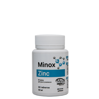 Чистий Цинк (50 мг) для волосся, бороди та шкіри обличчя Minox Zink 63258974 фото